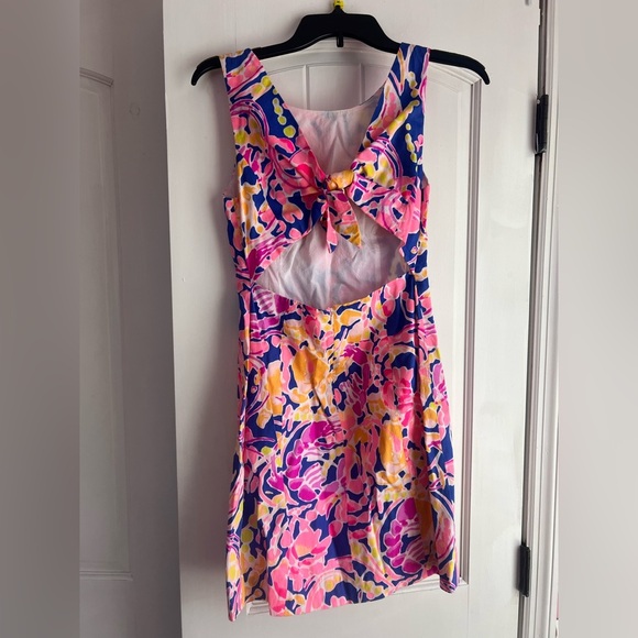 Lilly Pulitzer Colorful Floral Mini Dress Size 0 - Picture 2 of 3